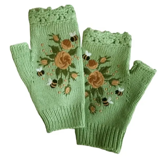 Other*Boogzel Clothing Cottagecore Crochet Fingerless Gloves