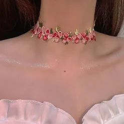 Necklaces & Chokers*Boogzel Clothing Cottagecore Crochet Flower Choker