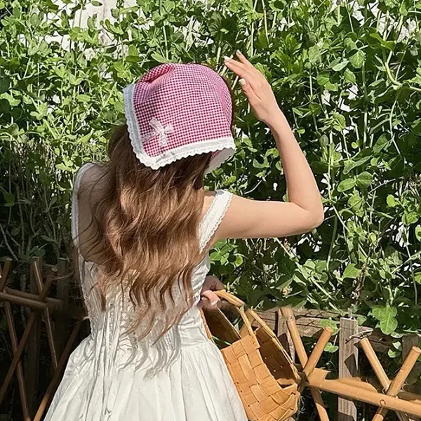 Other|Hats*Boogzel Clothing Cottagecore Gingham Headscarf
