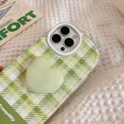 Iphone Cases*Boogzel Clothing Cottagecore Gingham iPhone Case Green
