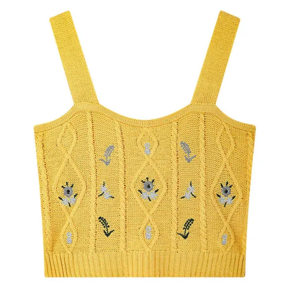 Crop Tops*Boogzel Clothing Cottagecore Knit Tank Top