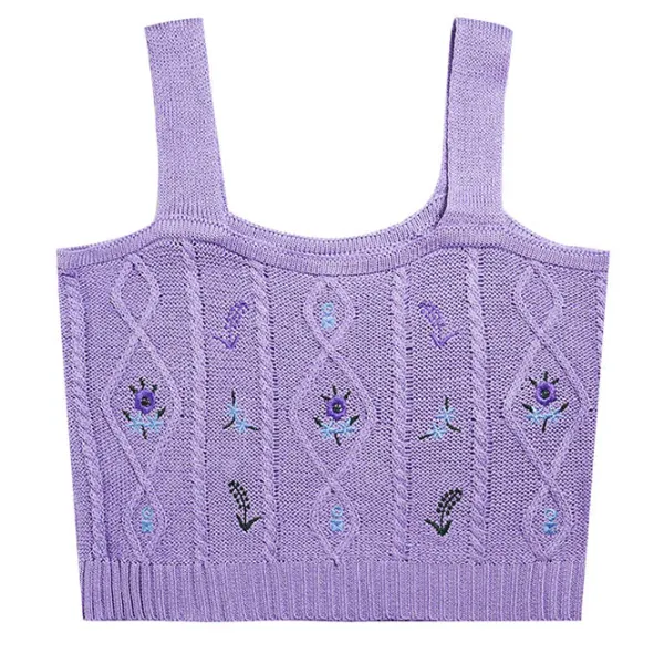Crop Tops*Boogzel Clothing Cottagecore Knit Tank Top