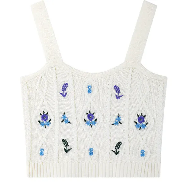Crop Tops*Boogzel Clothing Cottagecore Knit Tank Top