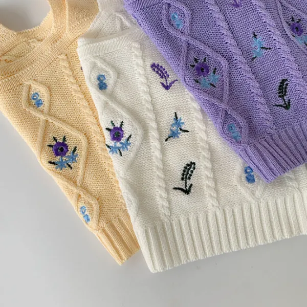 Crop Tops*Boogzel Clothing Cottagecore Knit Tank Top