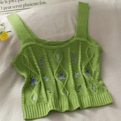 Crop Tops*Boogzel Clothing Cottagecore Knit Tank Top