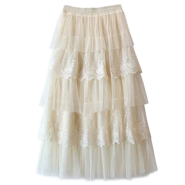 Skirts*Boogzel Clothing Cottagecore Lace Long Skirt