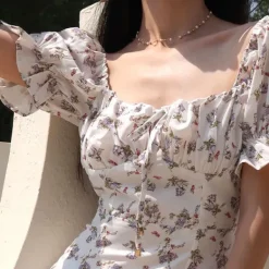 Dresses & Rompers*Boogzel Clothing Cottagecore Mini Dress White