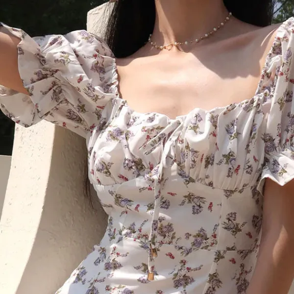 Dresses & Rompers*Boogzel Clothing Cottagecore Mini Dress White