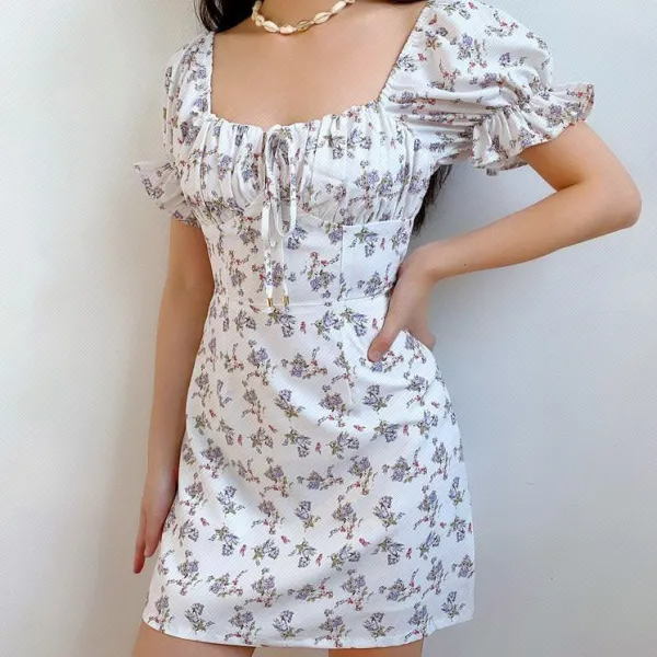 Dresses & Rompers*Boogzel Clothing Cottagecore Mini Dress White