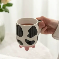 Aesthetic Room Decor|Aesthetic Kitchen*Boogzel Clothing Cow Ceramic Mug