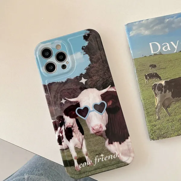 Iphone Cases*Boogzel Clothing Cow Friends iPhone Case