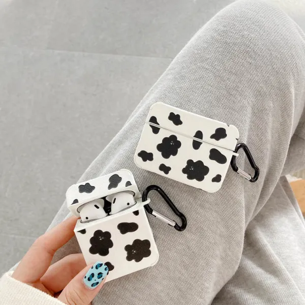 Iphone Cases*Boogzel Clothing Cow Pattern AirPods Case Black/white
