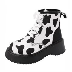 Classics|Boots / Platform Boots*Boogzel Clothing Cow Print Boots CowPrint