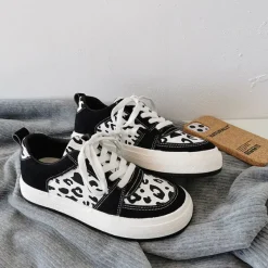 Classics|Aesthetic Sneakers*Boogzel Clothing Cow Print Teen Craft Sneakers