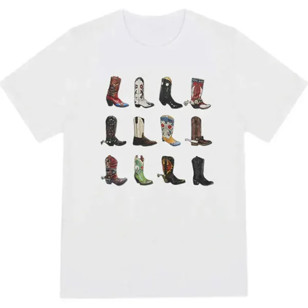 Aesthetic T-Shirts & Graphic Tees*Boogzel Clothing Cowboy Boots Graphic Tee
