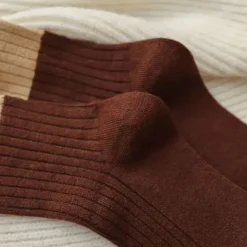 Socks*Boogzel Clothing Cozy Brown 4 Pack Socks