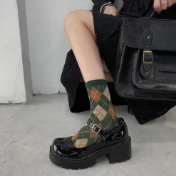 Socks*Boogzel Clothing Cozy Days Argyle Socks