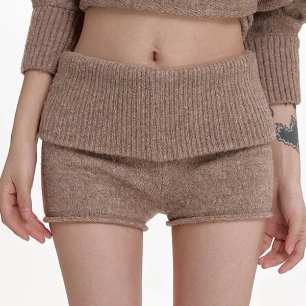 Shorts*Boogzel Clothing Cozy Days Knitted Mini Shorts
