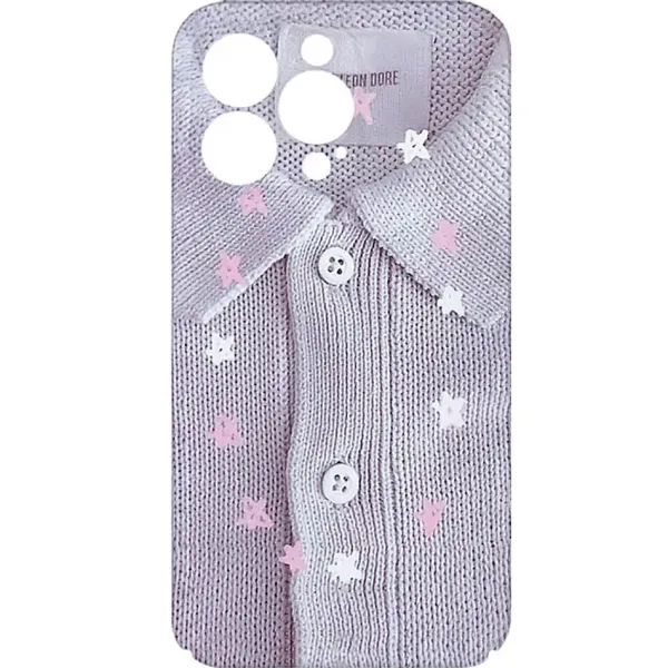 Iphone Cases*Boogzel Clothing Cozy Knit Charm iPhone Case Purple