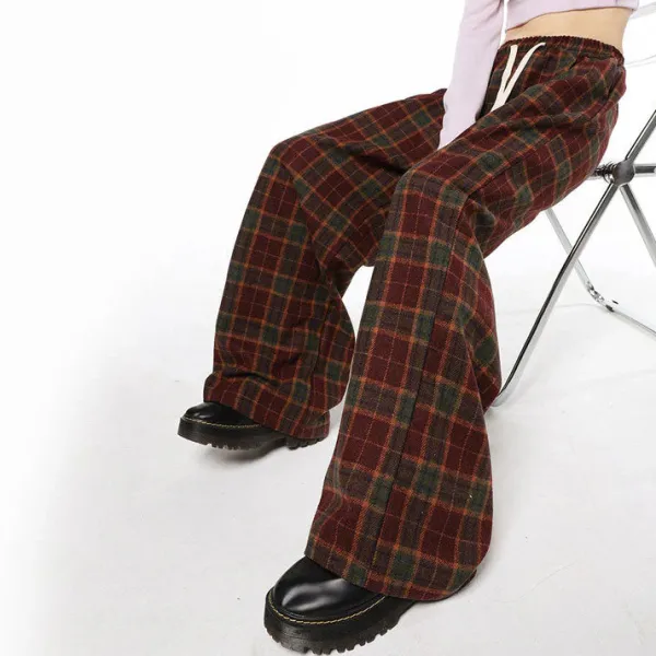 Pants & Trousers*Boogzel Clothing Cozy Up Plaid Pants Multi