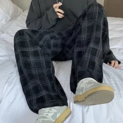 Mens|Pants & Trousers*Boogzel Clothing Cozy Up Plaid Pants in Navy NavyBlue