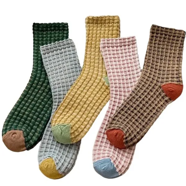 Socks*Boogzel Clothing Cozy Up Plaid Socks