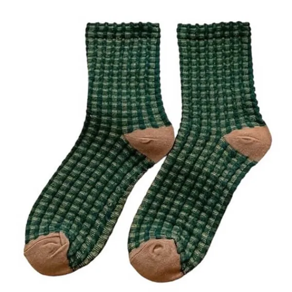Socks*Boogzel Clothing Cozy Up Plaid Socks