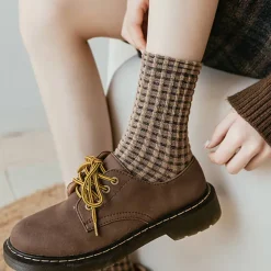 Socks*Boogzel Clothing Cozy Up Plaid Socks