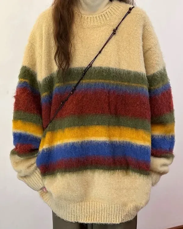 Striped Sweaters|Sweaters*Boogzel Clothing Cozy Up Striped Oversized Knit Sweater
