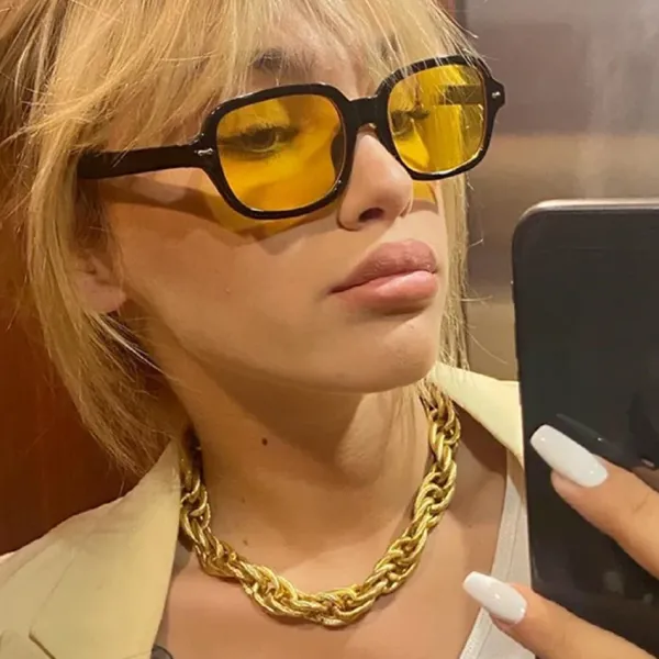 Sunglasses*Boogzel Clothing Crime Time Yellow Lens Sunglasses Yellow/black