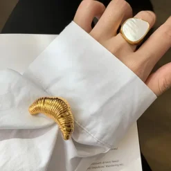 Other*Boogzel Clothing Croissant Brooch