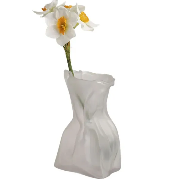 Flower Vases|Aesthetic Room Decor*Boogzel Clothing Crumpled Paper Glass Flower Vase
