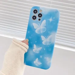 Iphone Cases*Boogzel Clothing Crystal Butterflies iPhone Case Blue