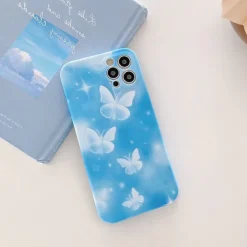 Iphone Cases*Boogzel Clothing Crystal Butterflies iPhone Case Blue
