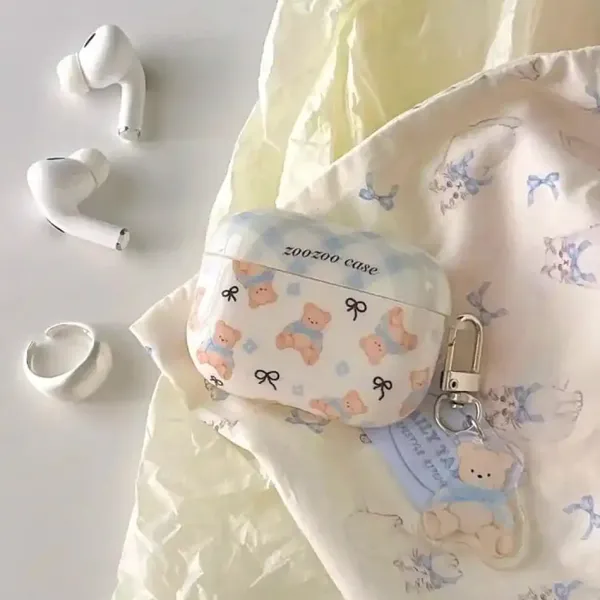 Other|Iphone Cases*Boogzel Clothing Cute Bear & Bows Airpods Case Blue