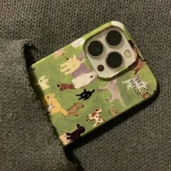 Iphone Cases*Boogzel Clothing Cute Dogs Pattern iPhone Case Green