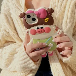 Iphone Cases*Boogzel Clothing Cute Pig Girl IPhone Case