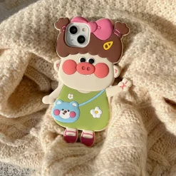 Iphone Cases*Boogzel Clothing Cute Pig Girl IPhone Case