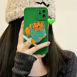 Iphone Cases*Boogzel Clothing Cute Tiger iPhone Case Green