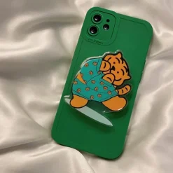 Iphone Cases*Boogzel Clothing Cute Tiger iPhone Case Green