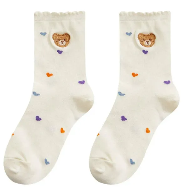 Socks*Boogzel Clothing Cutie Embroidered Socks