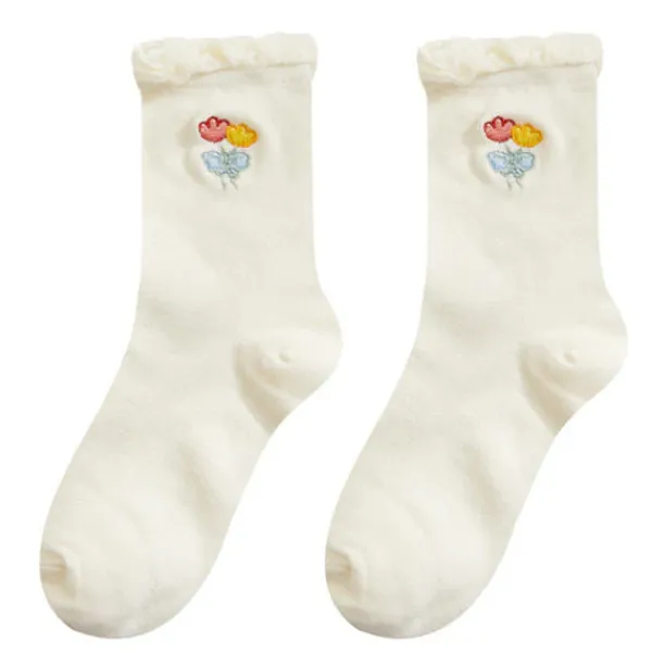 Socks*Boogzel Clothing Cutie Embroidered Socks