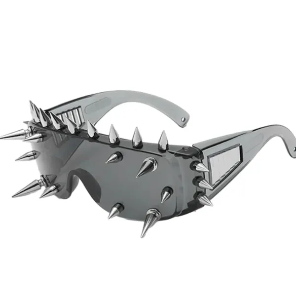 Sunglasses*Boogzel Clothing Cyberpunk Spiked Sunglasses Silver