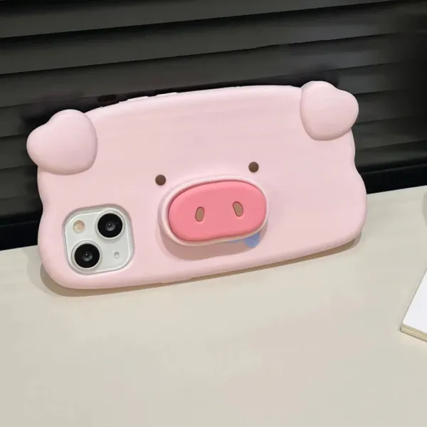Iphone Cases*Boogzel Clothing 3D Pig iPhone Case Pink