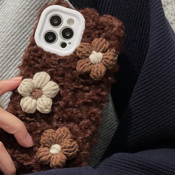 Iphone Cases*Boogzel Clothing Daisy Crochet iPhone Case Brown