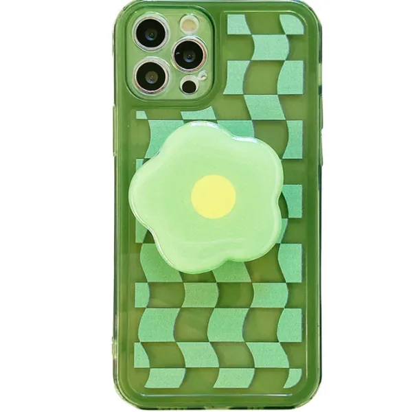 Iphone Cases*Boogzel Clothing Daisy Chessboard iPhone Case Green