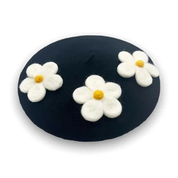 Hats*Boogzel Clothing Daisy Crochet Beret