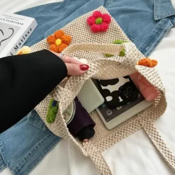 Bags & Purses*Boogzel Clothing Daisy Crochet Tote Bag