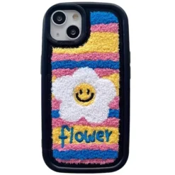 Iphone Cases*Boogzel Clothing Daisy Flower Fuzzy iPhone Case