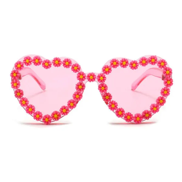 Sunglasses*Boogzel Clothing Daisy Heart Sunglasses